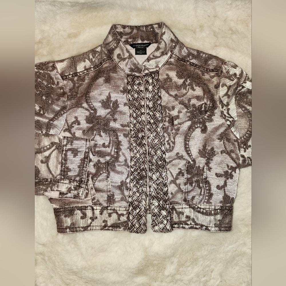 Sz M Guess fitted cropped jacket.